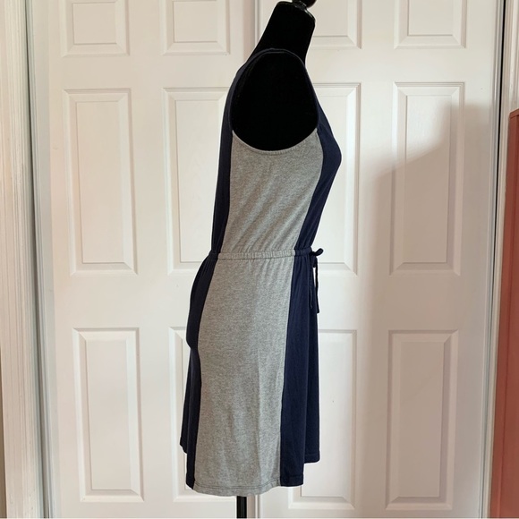 GAP Navy And Gray Color Block Sleeveless T-Shirt Dress - Picture 3 of 7